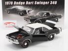 Dodge Dart Swinger 340 vinyl top 1970 black / white 1:18 GMP