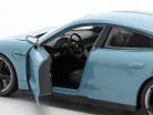 Porsche Taycan Turbo S Année de construction 2020 congelébleu métallique 1:24 Welly