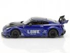 LB-Silhouette Works GT Nissan 35GT-RR LHD azul 1:64 TrueScale