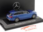 Mercedes-Benz C klasse T model AMG Line (S206) 2021 spektral blå 1:43 Herpa