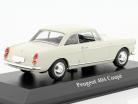 Peugeot 404 coupé Année de construction 1962 crème Blanc 1:43 Minichamps