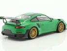 Porsche 911 (991 II) GT2 RS Weissach forfait 2018 viper vert / jantes d'or 1:18 Minichamps