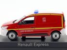 Renault Express Brandvæsen Chef de Groupe Byggeår 2021 rød / gul 1:43 Norev