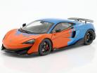 McLaren 600LT F1 Tribute Livery Année de construction 2019 orange / bleu métallique 1:18 Solido