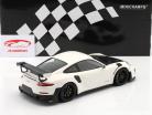 Porsche 911 (991 II) GT2 RS Weissach forfait 2018 blanc / le noir jantes 1:18 Minichamps