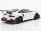Porsche 911 (991 II) GT2 RS Weissach Paket 2018 weiß / schwarze Felgen 1:18 Minichamps