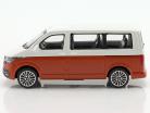 Volkswagen VW T6 Multivan Année de construction 2020 Blanc / brun métallique 1:43 Bburago
