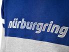 Nürburgring Пуловер с капюшоном Challenge синий / серый-меланж