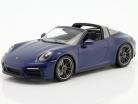 Porsche 911 (992) Targa 4 GTS Année de construction 2021 bleu gentiane métallique 1:18 Minichamps