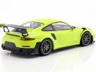 Porsche 911 (991 II) GT2 RS 2018 ライトグリーン / 銀 リム 1:18 Minichamps