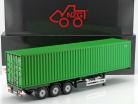 Set semi-trailer Europe with 40 FT Container green 1:18 NZG