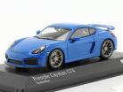 Porsche Cayman GT4 voodoo blau 1:43 Minichamps