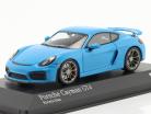 Porsche Cayman GT4 côte d´azur bleu 1:43 Minichamps