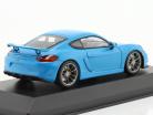 Porsche Cayman GT4 riviera blå 1:43 Minichamps