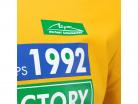 Michael Schumacher T-shirt première formule 1 la victoire 1992 jaune