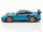 Porsche 911 GT2 RS Weissach pakke LHD Miami blå 1:64 TrueScale