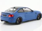 BMW M2 CS (F87) Byggeår 2020 misano blå metallisk / kulstof 1:18 Minichamps