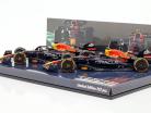 2-Car Set Verstappen #1 & Perez #11 Saudi arabisk GP formel 1 2022 1:43 Minichamps
