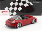 Porsche 911 (992) Targa 4 GTS year 2021 red 1:18 Minichamps