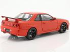 Nissan Skyline GT-R (R34) Año de construcción 1999 rojo 1:18 Solido