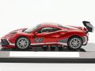 Ferrari 488 Challenge EVO #28 Année de construction 2020 rouge / Blanc 1:43 Bburago