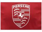 Porsche t-shirt logo bordeaux rød
