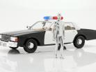 Chevrolet Caprice Police & T-1000 android figure Terminator 2 1:18 Greenlight