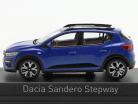 Dacia Sandero Stepway Año de construcción 2021 azul metálico 1:43 Norev