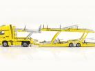 Mercedes-Benz Actros GigaSpace 4x2 & Lohr transportador de carro ADAC amarelo 1:18 NZG