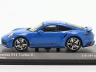Porsche 911 (992) Turbo S Coupe Byggeår 2020 shark blå 1:43 Minichamps