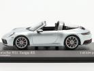 Porsche 911 (992) Targa 4S year 2020 dolomite silver 1:43 Minichamps