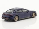 Porsche Taycan Turbo S year 2020 gentian blue metallic 1:64 TrueScale