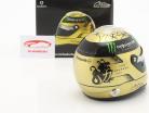 M. Schumacher Mercedes GP formula 1 Spa 2011 gold helmet 1:2 Schuberth