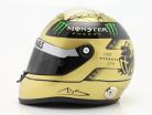 M. Schumacher Mercedes GP formula 1 Spa 2011 oro casco 1:2 Schuberth