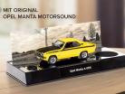 Opel Manta Advent Calendar: Opel Manta A GT/E 1974 yellow 1:43 Franzis