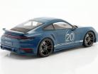 Porsche 911 (992) Turbo S Coupe Sport Design 2021 blå 1:18 Minichamps
