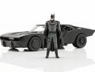 Batmobil mit Batman Figur Film The Batman (2022) schwarz 1:24 Jada Toys