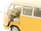 Volkswagen VW T1 Bus Window Van Baujahr 1962 gelb / weiß 1:18 Welly