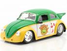 Volkswagen VW Drag Beetle 1959 Insieme a Turtles figura Michelangelo 1:24 Jada Toys