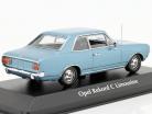 Opel Rekord C Ano de construção 1966-72 Azul claro metálico 1:43 Minichamps