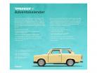 Trabant Advent kalender: Trabant P 601 beige / blauw 1:43 Franzis