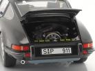 Porsche 911 S Coupe Byggeår 1973 sort 1:18 Schuco