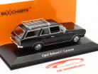 Opel Rekord C Caravan Byggeår 1968 sort 1:43 Minichamps