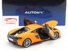 McLaren 570S year 2016 orange with silver wheels 1:18 AUTOart