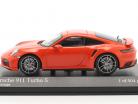 Porsche 911 Turbo S Baujahr 2020 lava orange 1:43 Minichamps