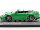 Porsche 911 (992) Turbo S Cabrio year 2020 python green 1:43 Minichamps