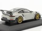 Porsche 911 (991 II) GT2 RS Forfait Weissach 2018 craie / d&#39;or jantes 1:43 Minichamps
