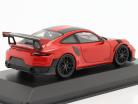 Porsche 911 (991 II) GT2 RS Weissach package 2018 guards red / black rims 1:43 Minichamps