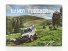 Set: Libro Landy forever & Land Rover Defender Blanco / negro 1:38 Welly