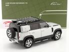 Land Rover Defender 110 Byggeår 2020 sølv / sort 1:18 Almost Real